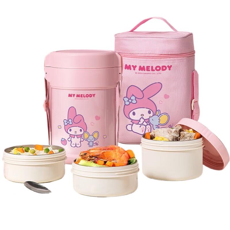 TAFUCO Sanrio 3-Layer 316 SS Insulated Lunch Box