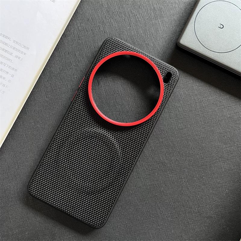 Business Woven Fabric Magnetic Case for VIVO X300 Ultra X200 Pro Mini X200s for MagSafe Alloy Lens Shockproof Protect Cover
