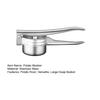 Kitchen Gadget for Mashed Potatoes Stainless Steel Potato Ricer with T-shaped Handle, Handheld Manual Garlic Easy Squeeze Lever Juicer Press,