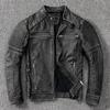 Harley Éxito de Taquilla Motocicleta Vintage Hecho Viejo Cuero Cuero Chaqueta de Cuero para Motociclista para Hombre