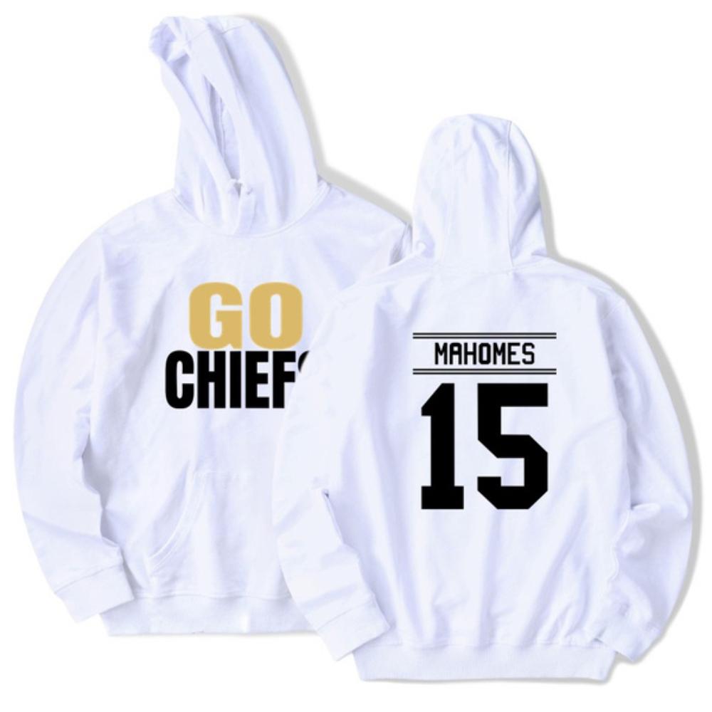 Men's Kansas City Hoodies GO CHIEFS Mahomes Name & Number Hoodies Sweatshirt Men Pullover