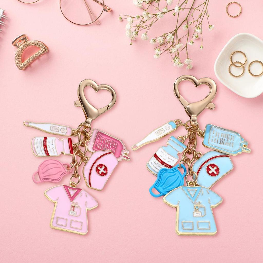 Stylish Nurse Items Keychain Set Designs for Convenience and Style in Hospital Clinic or Classroom Setting Daily Use