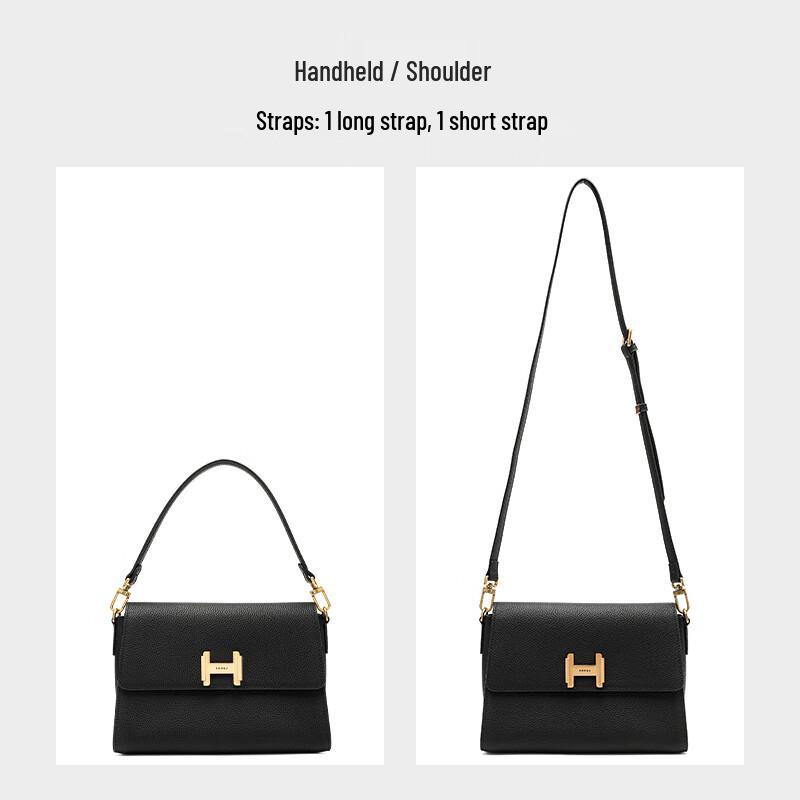 Dámská malá čtvercová crossbody taška Honggu z pravé kůže