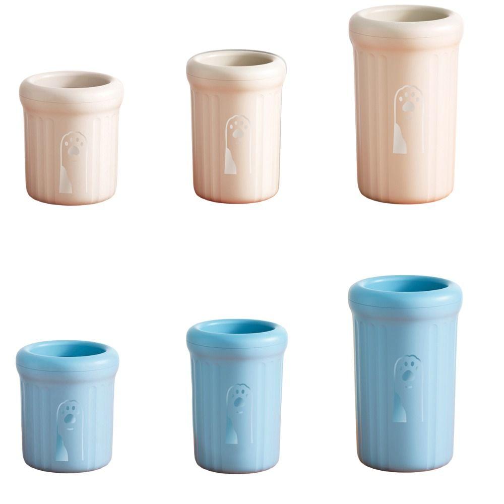 Detachable Pet Foot Washing Cup Soft Quick Wash Cat Foot Cleaning Cup Portable Press Cleaner Dog Foot Washer Paw Maintenance