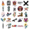 50pz Adesivi Graffiti Trendy Cartoni Animati Impermeabili per Skateboard & Bagagli