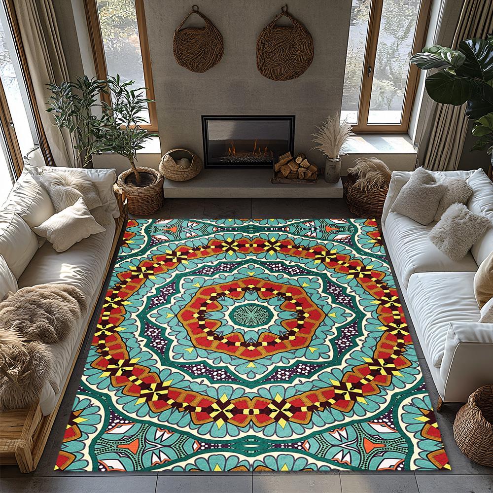 Vintage Persian Carpet Area Rug Non-Slip Floor Mat Living Room Decor Bohemian Home Decor Turkish Pattern Rug Modern Farmhouse Ru
