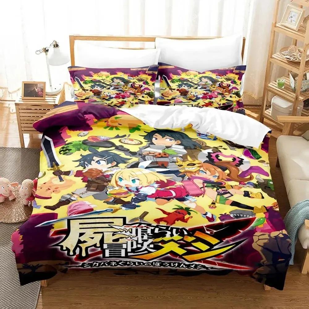 Anime Disgaea Comfortable Duvet Quilt Cover Pillowcase Bedding Set Children Bedroom Decoration Home Textile