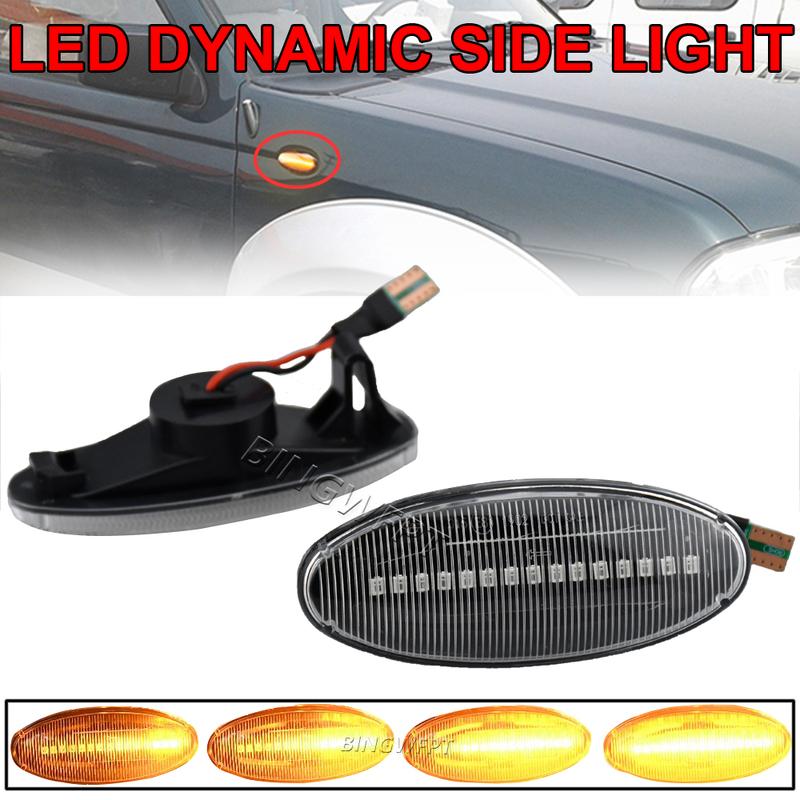 For Nissan Navara D22 NP300 1998-2005 Datsun Frontier Fiera PickUp Terrano Skystar Flashing Side Repeater Lamp Turn Signal Light