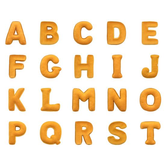 English Letter Pillow Soft PP Cotton Fully Filled Teaching Words Game Prop Companion Sleep Pillow 26-Alphabet Stuffed