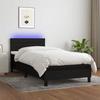 VidaXL Slat Bed Base with Mattress and LED, Upholstered Bed, Single Bed, Adult Bed for Interior Bedroom, 3133191