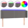 VidaXL LED Headboard Bedroom Furniture Double Bed Accessory Head of Bed Frame Interior Grey 3123190