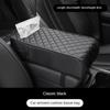 Car Armrest Cover Leather With Tissue Storage Memory Foam Height Pad Universal Auto Center Armrest Protective Cushion Support