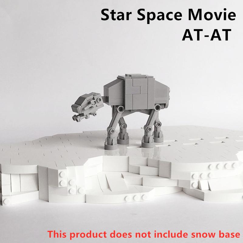 

Радужный Свинтус MOC MOC звезда Космический Фильм Шагоход AT-AT Строительные блоки Кирпичики DIY Модель Модифицированная из 40333 Космические Войны Игрушки Ребенок Without box