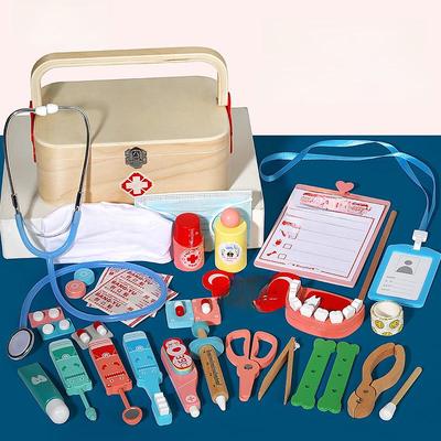 Kinderdokter Speelhuisset: Medische rollenspelset met stethoscoop, injectie, voor jongens en meisjes