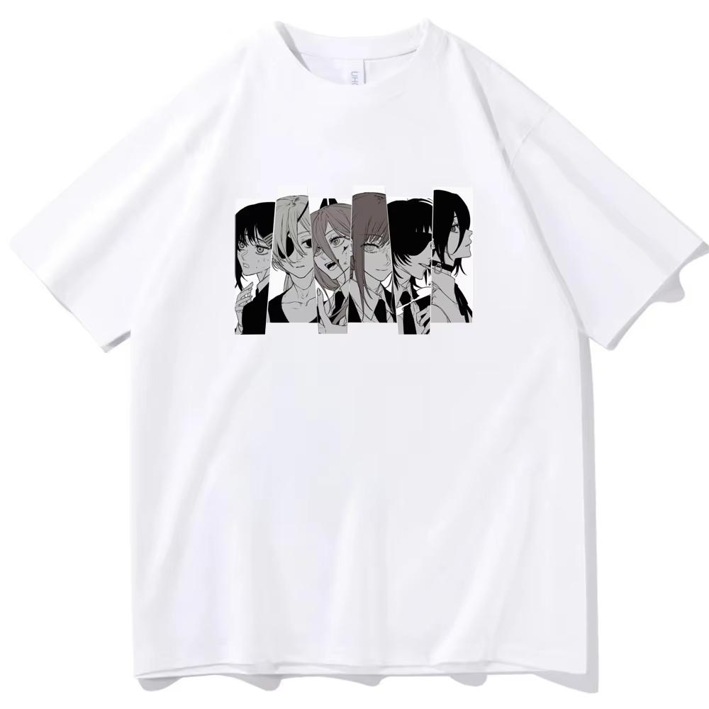 Sommer Neues Anime Kettensägen Unisex Bedrucktes T-Shirt Unisex und Damen T-Shirt Unisex Top Sport T-Shirt Unisex T-Shirt Harajuku Y2K Tee