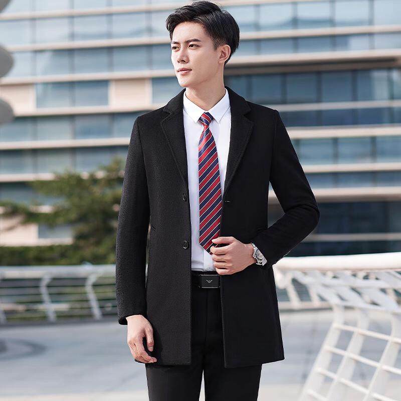 Unisex Double-Breasted Wool Blend Professional Overcoat