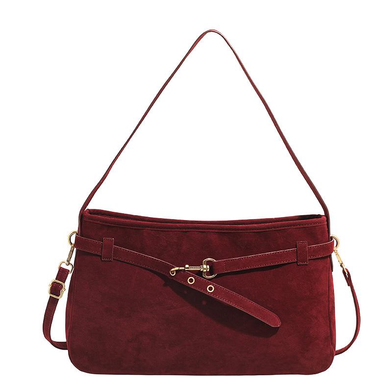 

Новая ретро высококлассная простая сумка-мессенджер для поездок, большая вместимость, модная сумка под мышкой, сумка-тоут красный