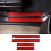 For Honda Pilot 2015-2019 Red Soft Carbon Fiber Air Vent Frame Vanity Mirror Cover Interior Decorative Sticker Auto Parts X12