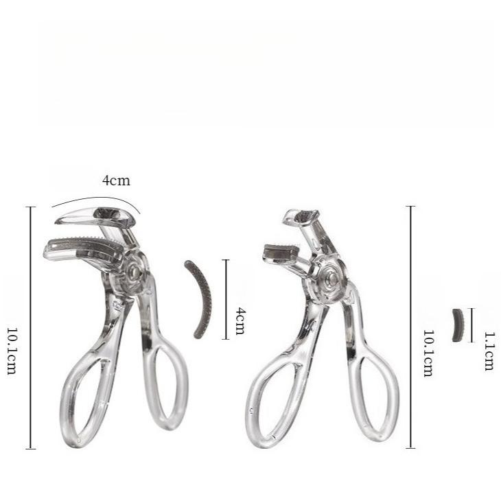 Dual-Type Eyelash Curler with Comb – Wide & Partial Clip Options, Waterproof, Long-Lasting, Natural Curl, Unisex Certified