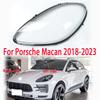 Fit  For Porsche Macan 2018       Car Headlamp Cover Transparent Lampshade Front Headlight Lens Shell