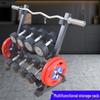 Double-Layer Dumbbell & Barbell Plate Storage Rack