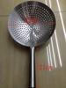 Thick Stainless Steel Mesh Strainer Colander Wok Wooden Handle Cookware Oil Flour Sifter Colander Kitchen Cooking Steamer Wok