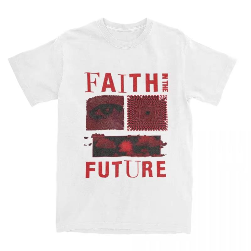 Louis Tomlinsons Faith Future Accessoarer Herr Dam Vintage Bomulls T-shirt Merch Tee Sommar Streetwear Överdimensionerad Lös Avslappnad Topp
