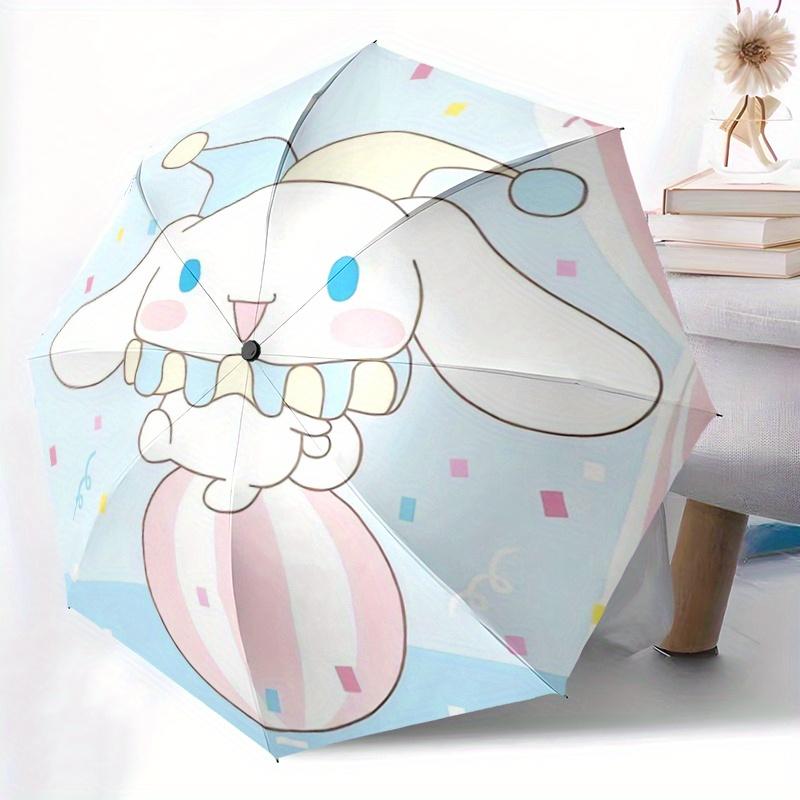 1pc Sanrio Acrobatic Cinnamoroll Pattern Automatic Opening and Closing Umbrella - Small Umbrella Suitable for Various Occasions, Portable 3-Fold Small