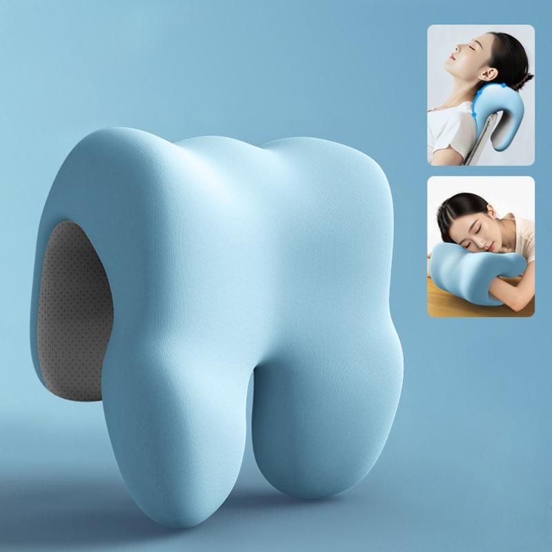 Postures Correcting Headrest for Computer Chairs Ergonomic Memory Foam Office Chair Neck Support Pillow for Napping