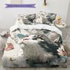 Cute Maine Coon Pattern Bedding Home Decoration Birthday Gift (1 * duvet cover + 2 * pillowcase, without core)