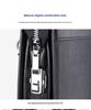 New Men's Genuine Leather Clutch with Combination Lock - High-End, Large Capacity Business Handbag