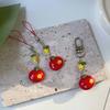 Handcraft Apples Beaded Keychain Charm with Fun for Creative Student and Gifts Buyers Daily Use Stylish Outfits
