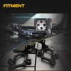 Black Aluminum Alloy Car Light Strip Bracket for Jeep Wrangler - 1 Set