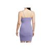 Nike Sportswear Chill Knit Comfortable Solid Color Sleeveless Dress Women Dresses Soft-Purple Sail-White FN4158-527