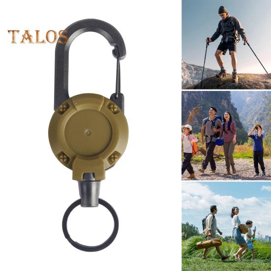 2 szt. Wytrzymały wysuwany brelok do kluczy, identyfikator, wielofunkcyjne narzędzie, klips karabinkowy, klucze, identyfikatory, taktyczny zwijak ID z wysuwanym sznurkiem