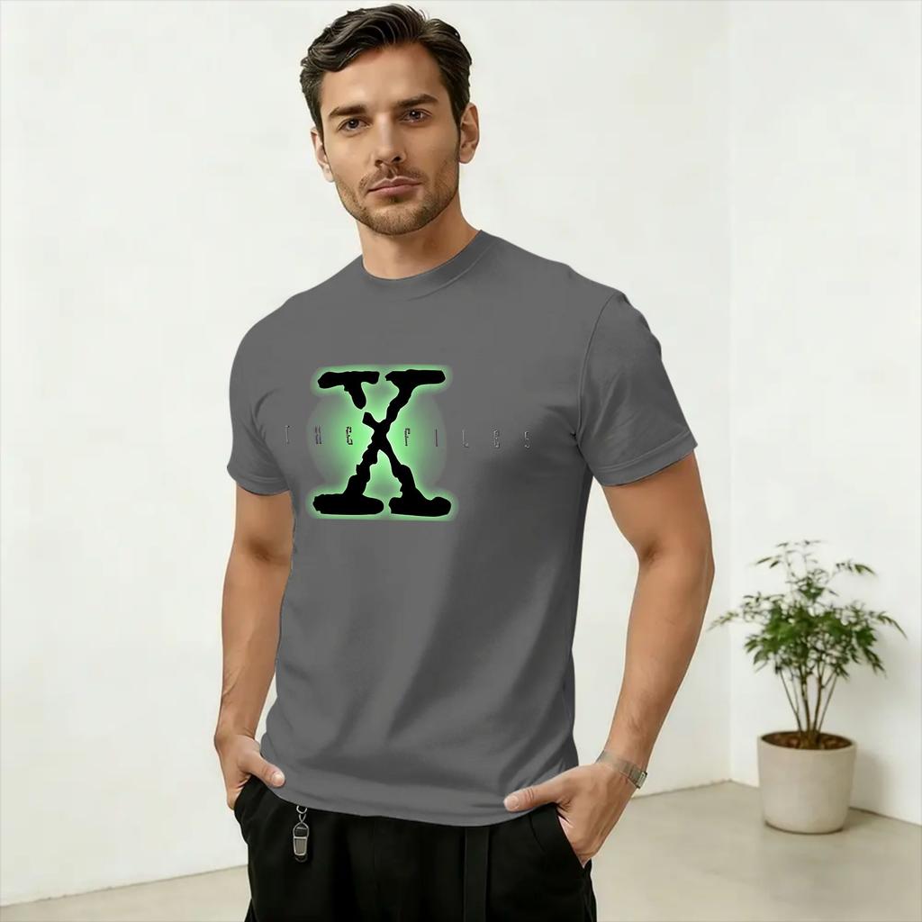 The XFiles TShirts Unisex Vintage Cotton Tee Shirt Crew Neck Short Sleeve T Shirt Printed Clothes