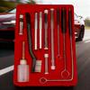 23/17PCS Professional Spray Gun Cleaning Brush Spray Gun Cleaning Kit Cleaning Tools Paint Brush Cleaning Needle
