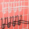 10Pcs Reusable Mesh Panel Hangers Metal Wear-Resistant Storage Hook Removable Universal Net Panel Hooks Store Storage Display