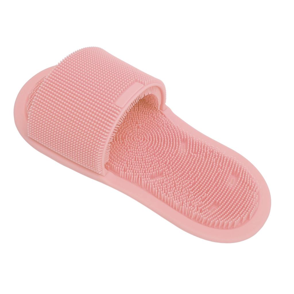 1 Piece Shower Foot Scrubber Soft Silicone Non Slip Suction Cups Foot Cleaner Slipper Without Bending