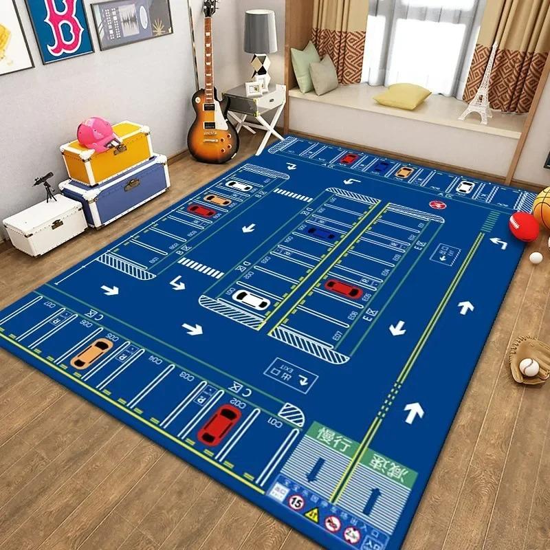 Cartoon Game Carpet Large Rugs for Children Bedroom Decor Living Room Sofa Area Rug Non Slip Baby Crawling Mat Home Decoration