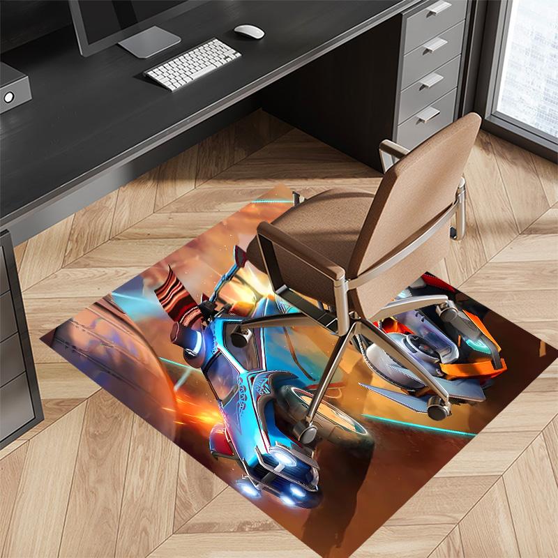 Game Rocket league Printed Absorbent Washable Carpet,Non-Slip Bathroom Mats,Kitchen Rugs,Living Room Entrance,Camping Picnic Rugs