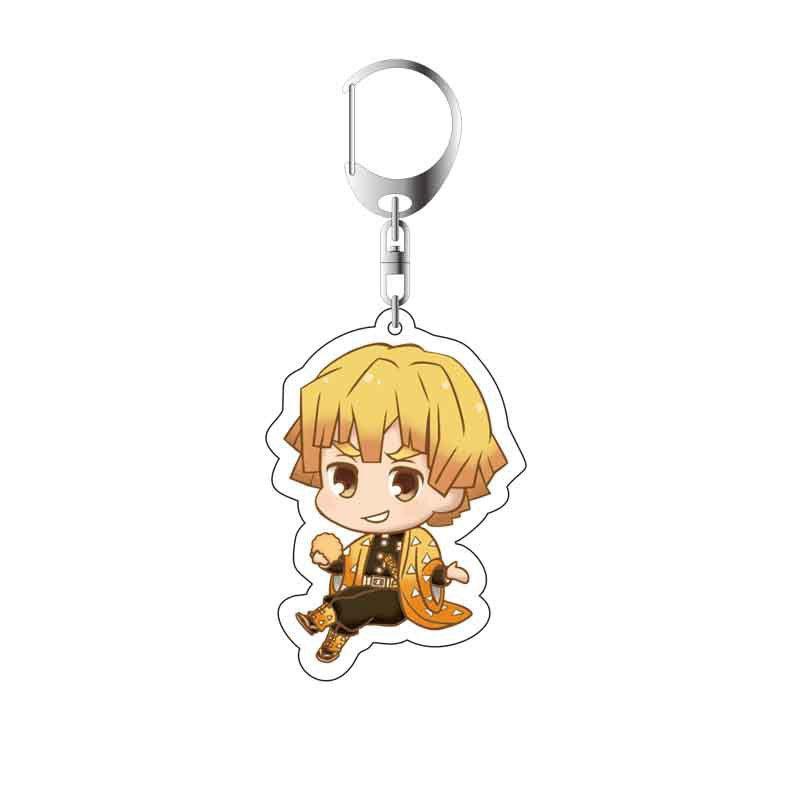 Demon Slayer Anime Cartoon Character Acrylic Keychain Bag Pendant Accessories