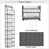 The Door Hanging Organizer - 5-Shelf Room Storage with Clear Plastic Pockets for Behind The Door - for Closet, Bedroom