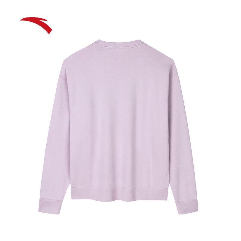 Anta Women s Loose Retro Print Pullover Sweatshirt M
