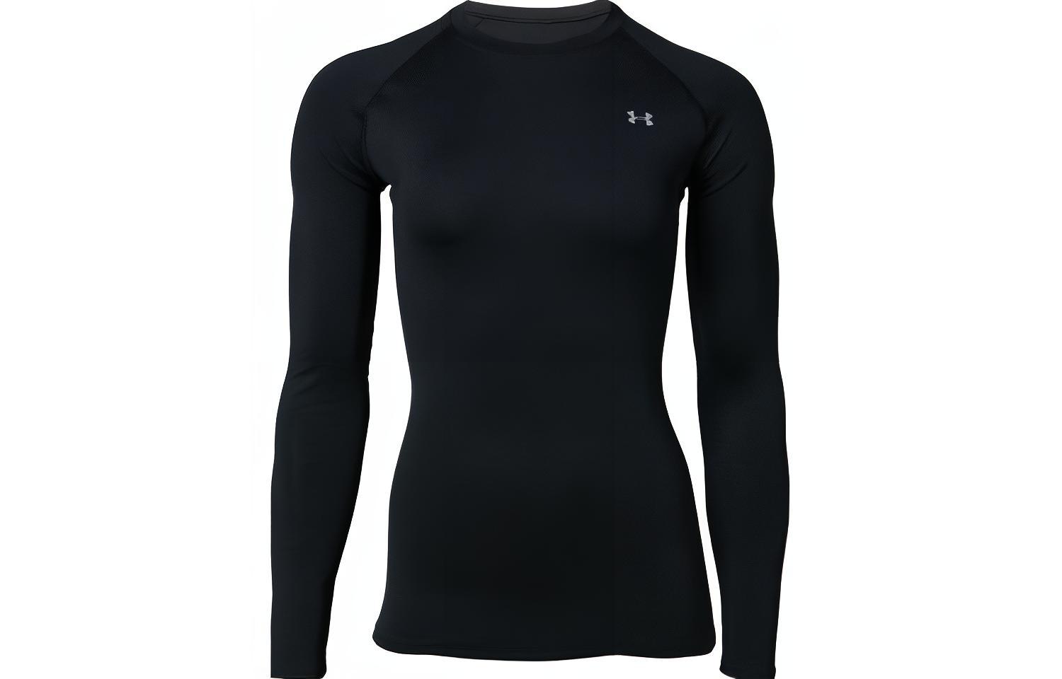 Under Armour T Shirts Women s Black Crew Neck Moderate Other 1358604-001 XL