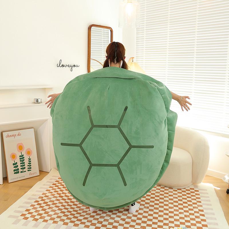 

Turtle Shell Wearable Plush Pillow Doll - Perfect Birthday Gift 60cm (0.6kg) зелёный
