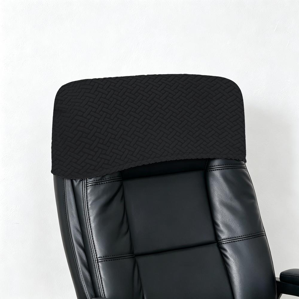 Elastic Office Chair Backrest Cover Solid Dustproof Headrest Protector Slipcover