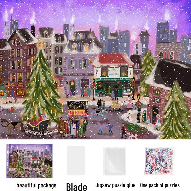 1,000-Piece Cute Healing Jigsaw Puzzle: Adult High-Difficulty Decompression Toy, Educational Gift for Girls