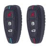 Zestaw Kluczy Samochodowych Do Ford St Line Fiesta Focus Mondeo Ecosport Kuga Puma Edge Escape Metaliczny Silikonowy Pokrowiec Na Brelok Do Kluczy Samochodowych Akcesoria