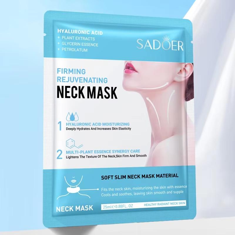 1/5/10PCS SADOER Hyaluronic Acid Neck Mask Collagen Firming Neck Masks Nourishing Brightening Beauty Moisturizing Necks Skin Care